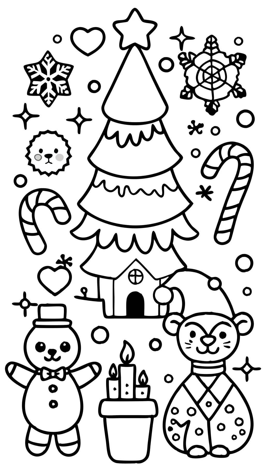 children’s christmas printable coloring pages